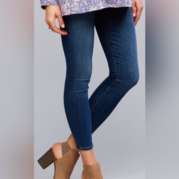 MOTHER BRAND MATERNITY JEANS 25 HIGH WAISTED LOOKER ANKLE IN “WATCH ME” - Picture 2 of 6